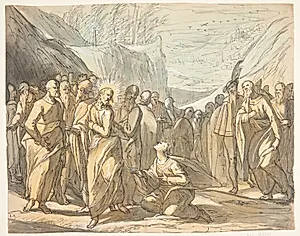 Kristus og den kanæiske kvinde. by Hermann Weyer