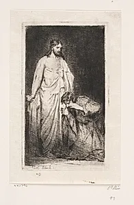 Kristus og den vantro Thomas by Carl Bloch