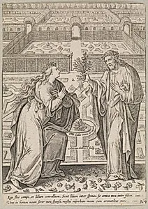 Kristus og hans brud, Ecclesia, i en have