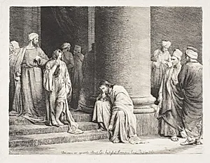 Kristus og Synderinden by Carl Bloch