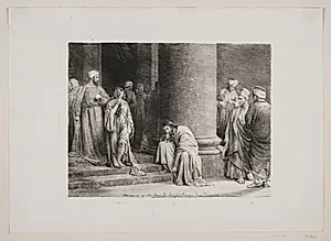 Kristus og Synderinden by Carl Bloch
