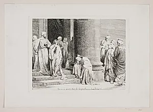Kristus og Synderinden by Carl Bloch
