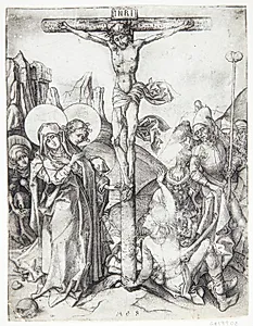 Kristus på korset by Martin Schongauer