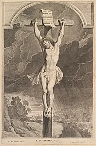 Kristus på korset by Pieter van Sompel