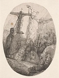Kristus på korset by Rembrandt van Rijn