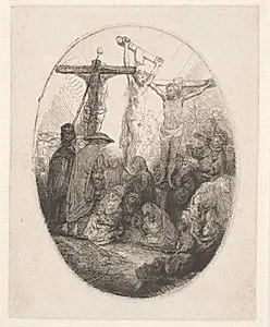 Kristus på korset by Rembrandt van Rijn