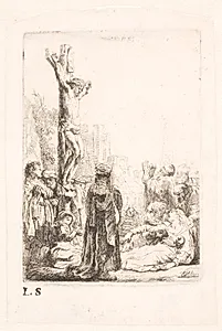 Kristus på korset by Rembrandt van Rijn