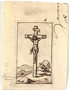 Kristus på korset by Martinus Rørbye