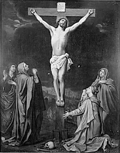 Kristus på korset by Agostino Carracci