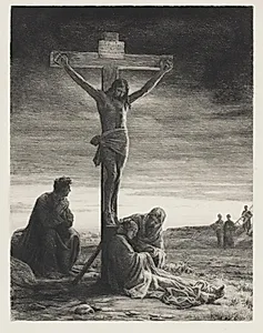 Kristus på korset by Carl Bloch