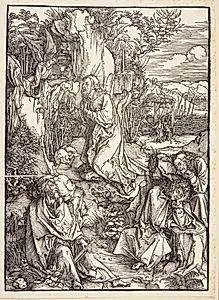Kristus på Oliebjerget by Albrecht Dürer