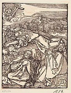 Kristus på Oliebjerget by Albrecht Dürer