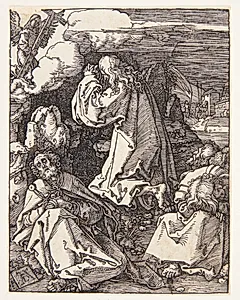 Kristus på Oliebjerget by Albrecht Dürer