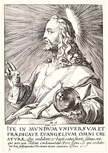 Kristus by Hendrick Goltzius