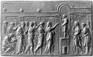 Kristus som lærer i templet by Valerio Belli