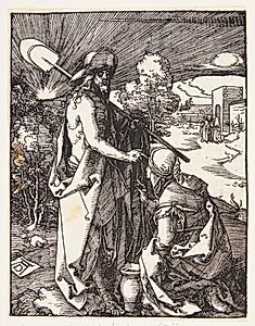 Kristus viser sig for Magdalene by Albrecht Dürer