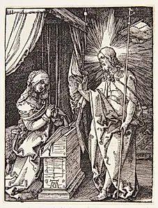 Kristus viser sig for sin moder by Albrecht Dürer