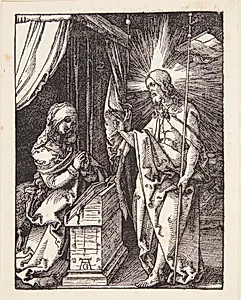 Kristus viser sig for sin moder by Albrecht Dürer