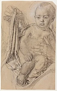 Kristusbarnet og Jomfru Marias hænder by Jørgen Roed