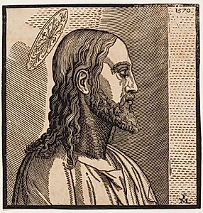 Kristusportræt by Melchior Lorck