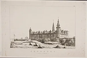 Kronborg set fra den nordvestlige side by Constantin Hansen