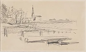Kronborg set fra vest by Albert Gottschalk