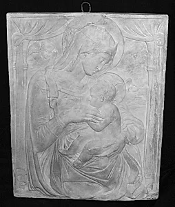 Kronet Maria med barn, Madonna lactans by Ubekendt