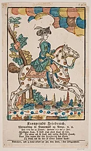 Kronprins Frederik til hest by Ubekendt