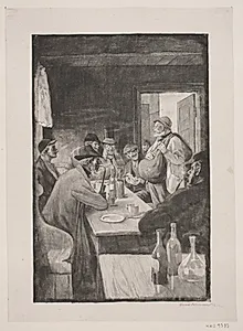 Krostue. Illustration til H.C. Andersen, "Hvad fatter gør er altid det rigtige"