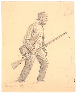 Krybskytte, studie by Hans Smidth