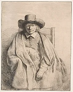 Kunsthandleren og forlæggeren Clement de Jonghe by Rembrandt van Rijn