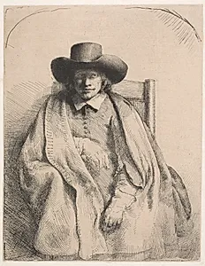 Kunsthandleren og forlæggeren Clement de Jonghe by Rembrandt van Rijn