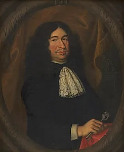Kunstkammerforvalter Bendix Grodtschilling den ældre, kunstnerens fader by Bendix II Grodtschilling