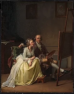 Kunstneren og hans hustru Rosine, f. Dørschel