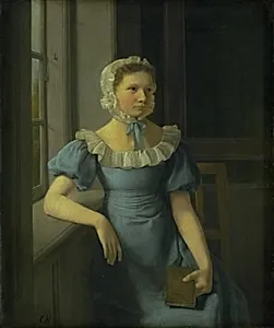 Kunstnerens ældste søster Ida by Constantin Hansen