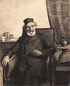 Kunstnerens fader, Jens Peter Ilsted by Peter Ilsted