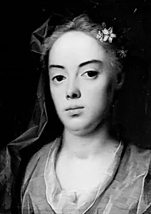 Kunstnerens hustru Esther, f. Winther by Balthasar Denner