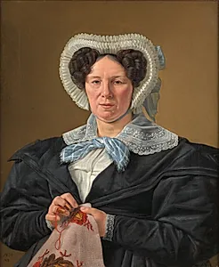 Kunstnerens moder, Frederikke Eleonore Cathrine Rørbye, f. Stockfleth (1773-1851) by Martinus Rørbye