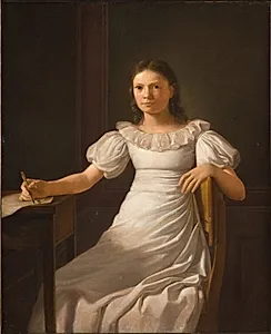 Kunstnerens søster Alvilde by Constantin Hansen