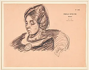 Kunstnerens søster, Anna Giersing by Harald Giersing