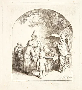 Kvaksalveren by Adriaen van Ostade