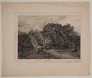 "Kvarnen". Vandmølle i Halland by Niels Skovgaard
