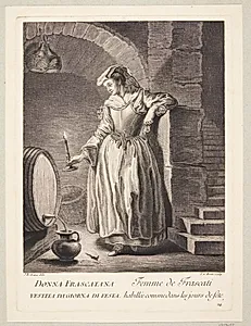 Kvinde fra Frascati (Femme de Frascati habillée comme dans les jours de fête)