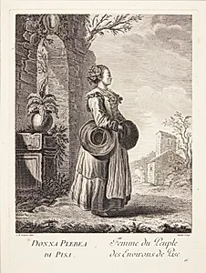 Kvinde fra Pisa (Femme du Peuple des Environs de Pise) by Pierre Etienne Moitte