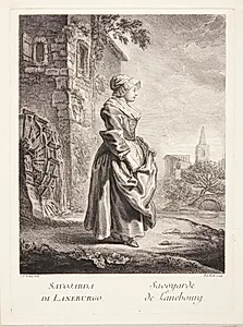 Kvinde fra Savoyen (Savoyarde de Lanebourg) by François Auguste Moitte