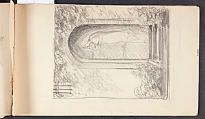 Kvinde i døråbning by Agnes Slott-Møller