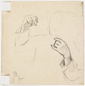 Kvinde med løftede hænder by Hans Smidth
