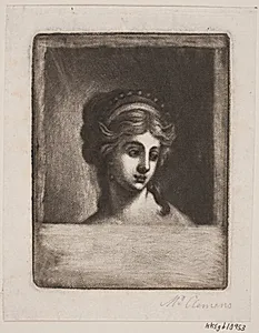 Kvindehoved by Marie Jeanne Clemens