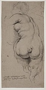 Kvindelig faun, set bagfra
