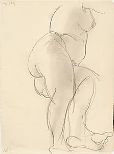 Kvindelig model, liggende by J.A. Jerichau (II)
